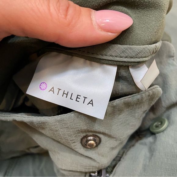 Athleta Brand Green Cinch Hem Athletic Pants Size 4 - Picture 6 of 9